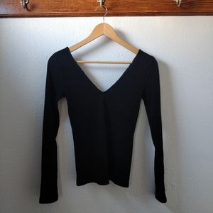 Wilfred Free Ribbed V Neck Sweater